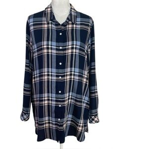 Barbour Blue Plaid Tunic